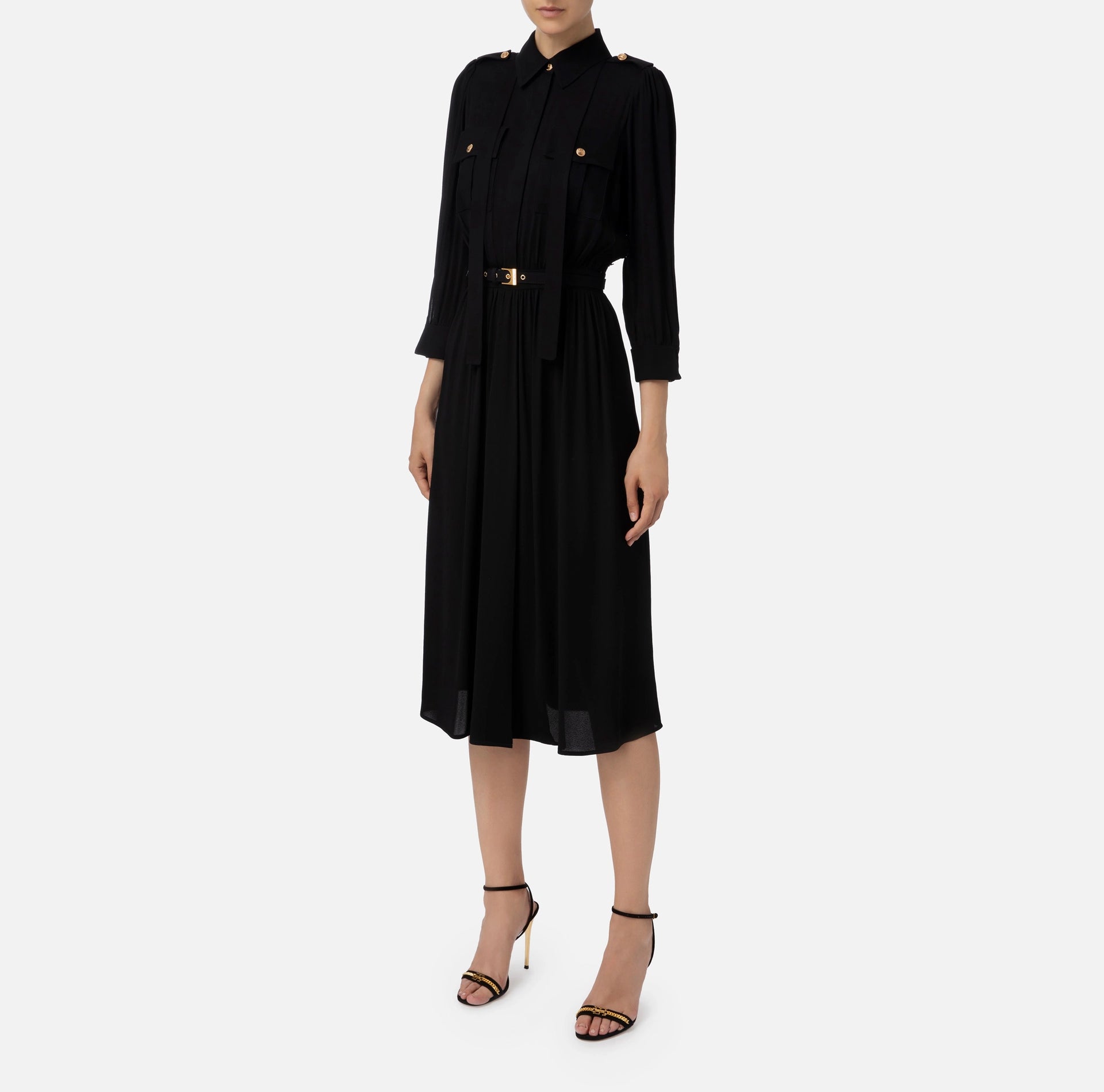 Elisabetta Franchi Abito chemisier georgette