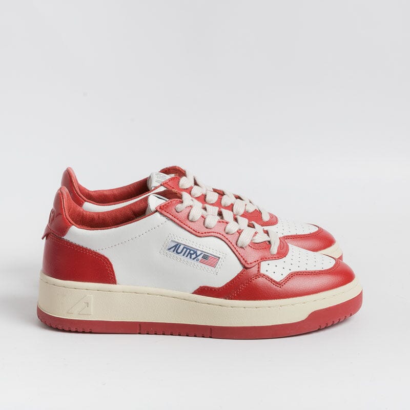 Autry sneakers pelle bianco rosso AULW WB02