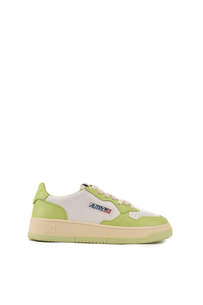 Autry sneakers bicolore pelle bianco verde AULWWB42