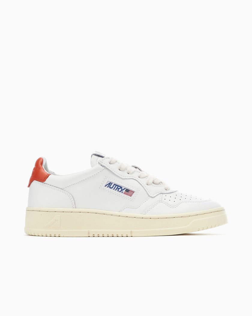 Sneakers Autry bianco arancio