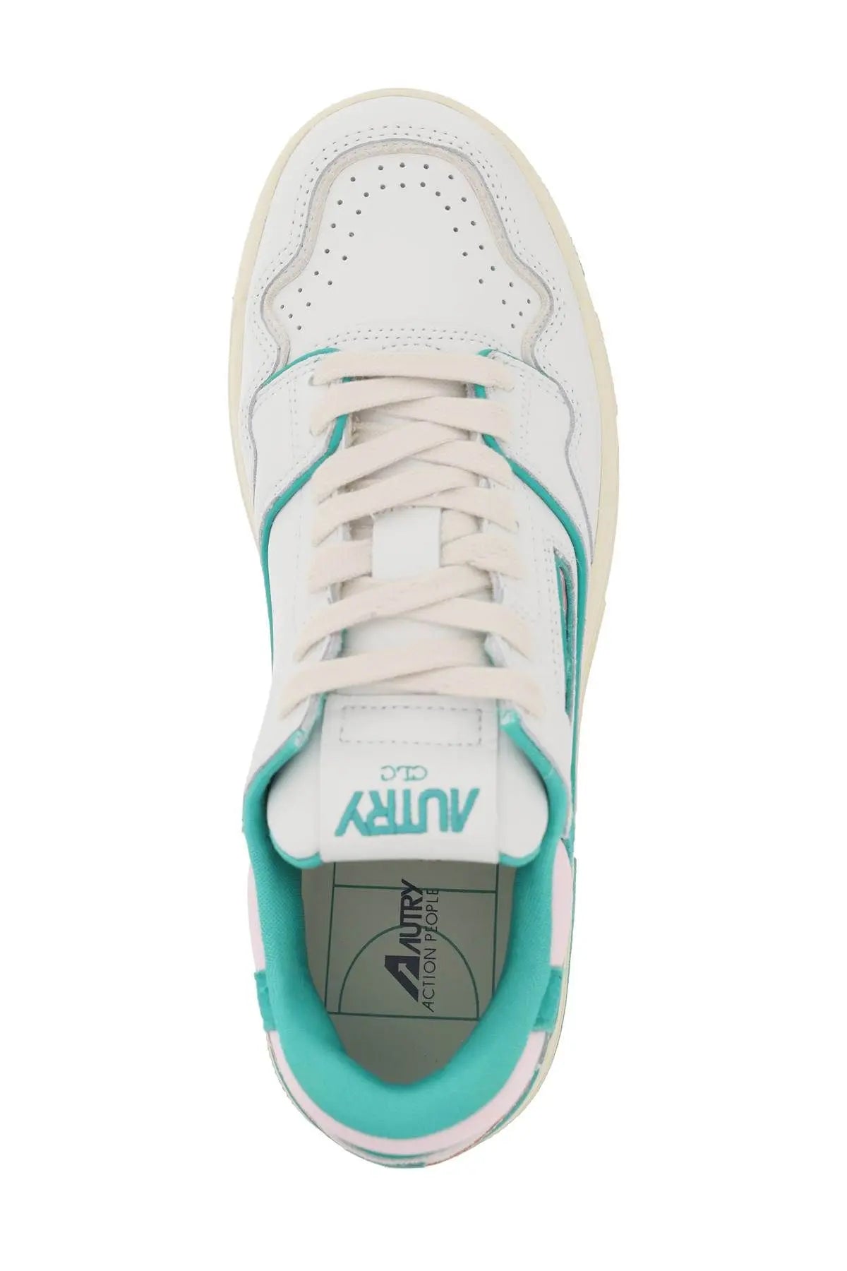 Autry sneakers clc Bianco verde e rosa