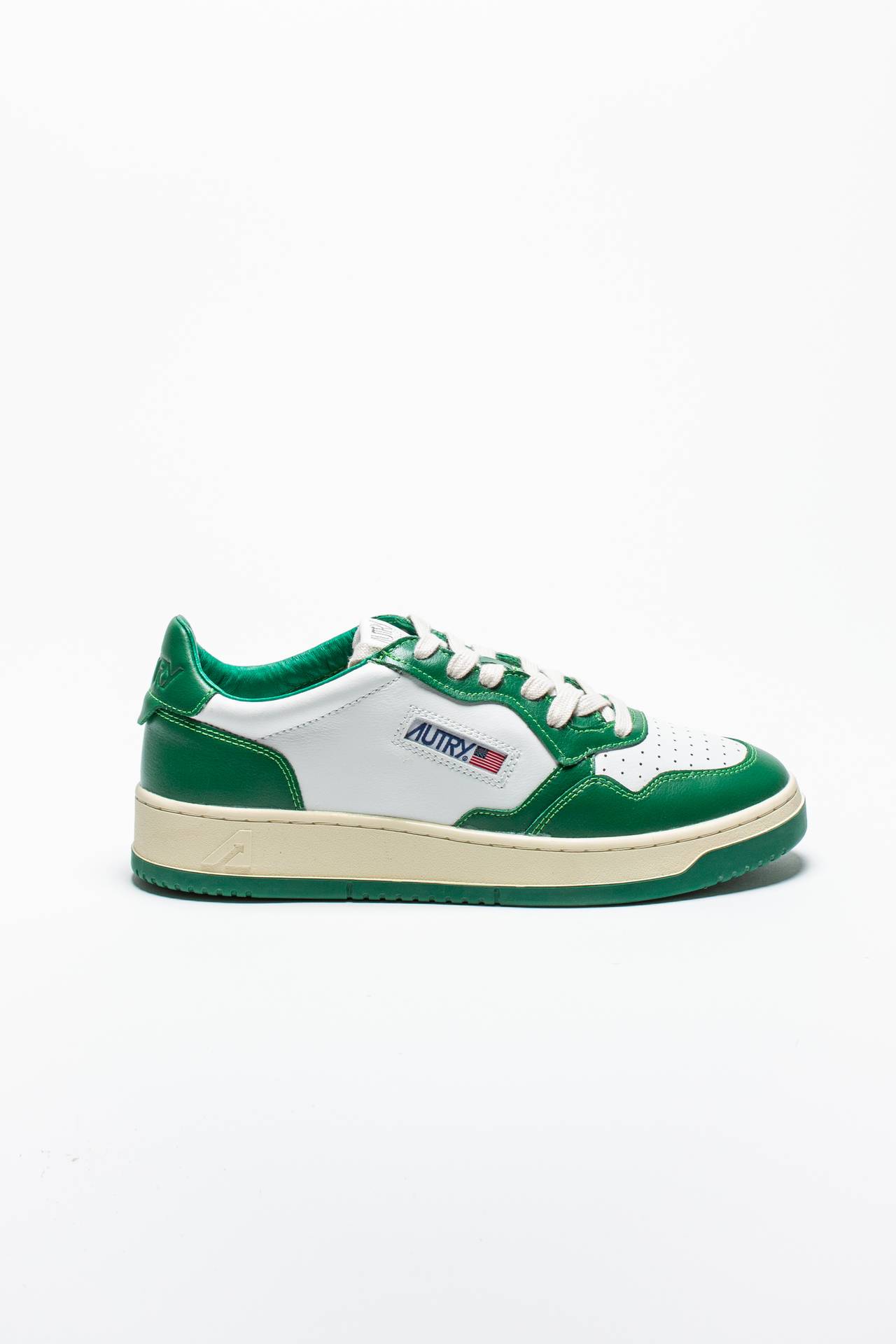 Sneakers Autry bicolore bianco verde scuro