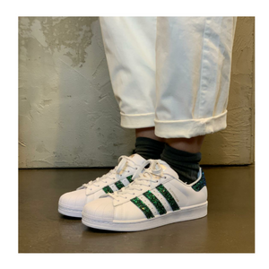 ADIDAS SUPERSTAR CON GLITTER VERDE Arsenal Donna