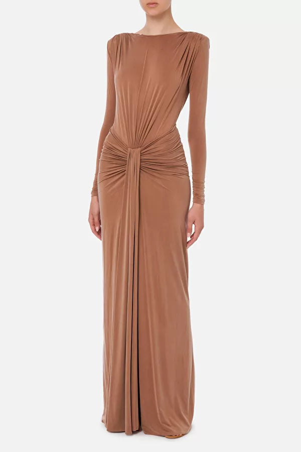 Elisabetta franchi vestito shop lungo con spacco