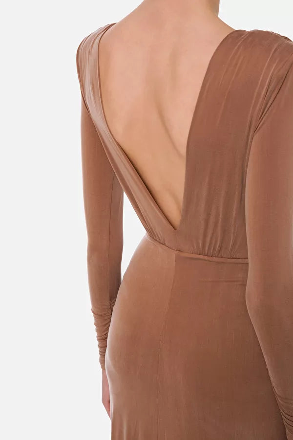 Abito lungo a sirena top elisabetta franchi
