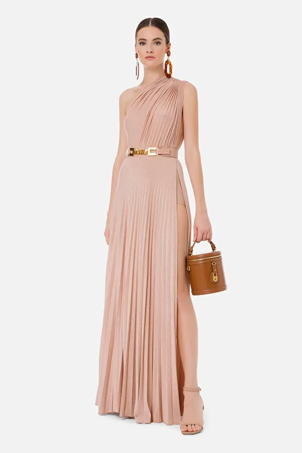 Abito lungo monospalla elisabetta top franchi