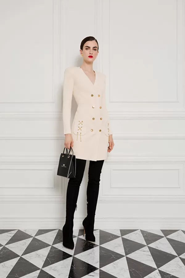 Mini abito doppiopetto elisabetta franchi on sale